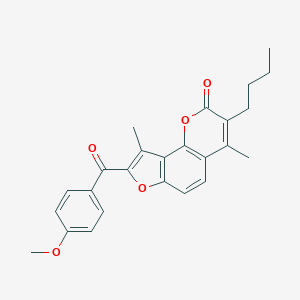 3-butyl-8-(4-methoxybenzoyl)-4,9-dimethyl-2H-furo[2,3-h]chromen-2-one