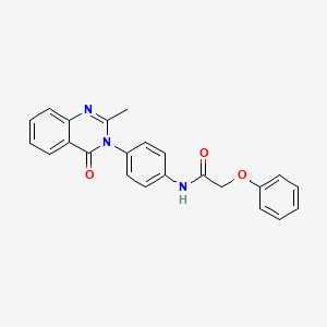N-[4-(2-methyl-4-oxoquinazolin-3-yl)phenyl]-2-phenoxyacetamide
