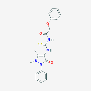 N-(1,5-dimethyl-3-oxo-2-phenyl-2,3-dihydro-1H-pyrazol-4-yl)-N'-(phenoxyacetyl)thiourea