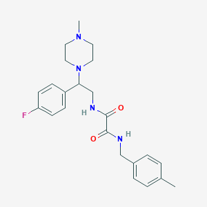 N1-(2-(4-fluorophenyl)-2-(4-methylpiperazin-1-yl)ethyl)-N2-(4-methylbenzyl)oxalamide