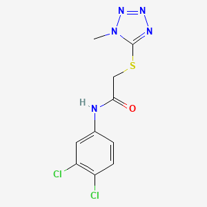 N-(3,4-dichlorophenyl)-2-[(1-methyl-1H-1,2,3,4-tetrazol-5-yl)sulfanyl]acetamide
