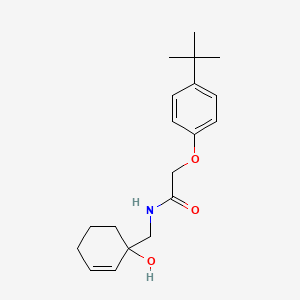 2-(4-tert-butylphenoxy)-N-[(1-hydroxycyclohex-2-en-1-yl)methyl]acetamide