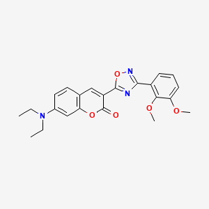 7-(diethylamino)-3-[3-(2,3-dimethoxyphenyl)-1,2,4-oxadiazol-5-yl]-2H-chromen-2-one