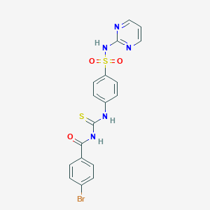 4-({[(4-bromobenzoyl)amino]carbothioyl}amino)-N-(2-pyrimidinyl)benzenesulfonamide