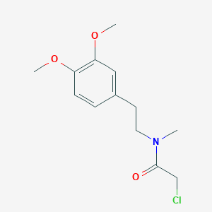 molecular formula C13H18ClNO3 B2933646 2-chloro-N-[2-(3,4-dimethoxyphenyl)ethyl]-N-methylacetamide CAS No. 74059-69-1