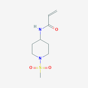 molecular formula C9H16N2O3S B2933651 N-(1-methanesulfonylpiperidin-4-yl)prop-2-enamide CAS No. 1156673-70-9