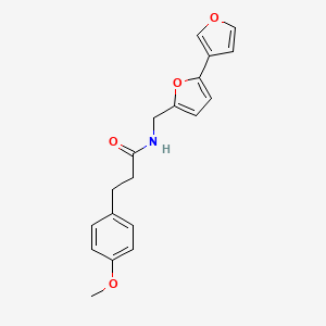 molecular formula C19H19NO4 B2933652 N-({[2,3'-bifuran]-5-yl}methyl)-3-(4-methoxyphenyl)propanamide CAS No. 2097932-05-1