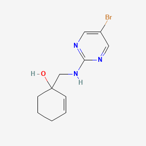 1-[[(5-Bromopyrimidin-2-yl)amino]methyl]cyclohex-2-en-1-ol