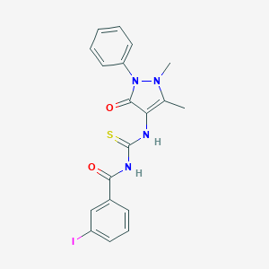 N-(1,5-dimethyl-3-oxo-2-phenyl-2,3-dihydro-1H-pyrazol-4-yl)-N'-(3-iodobenzoyl)thiourea