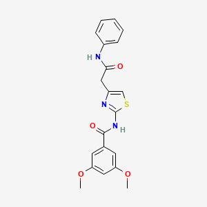3,5-dimethoxy-N-(4-(2-oxo-2-(phenylamino)ethyl)thiazol-2-yl)benzamide