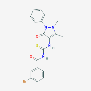 N-(3-bromobenzoyl)-N'-(1,5-dimethyl-3-oxo-2-phenyl-2,3-dihydro-1H-pyrazol-4-yl)thiourea