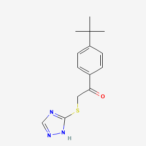 1-(4-tert-butylphenyl)-2-(1H-1,2,4-triazol-3-ylthio)ethanone