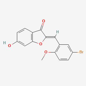 (Z)-2-(5-bromo-2-methoxybenzylidene)-6-hydroxybenzofuran-3(2H)-one