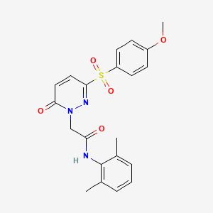 N-(2,6-dimethylphenyl)-2-(3-((4-methoxyphenyl)sulfonyl)-6-oxopyridazin-1(6H)-yl)acetamide