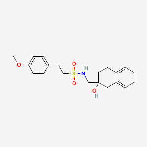 N-((2-hydroxy-1,2,3,4-tetrahydronaphthalen-2-yl)methyl)-2-(4-methoxyphenyl)ethanesulfonamide