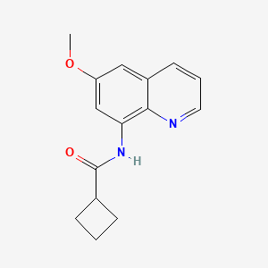 molecular formula C15H16N2O2 B2933696 N-(6-methoxyquinolin-8-yl)cyclobutanecarboxamide CAS No. 1207020-97-0