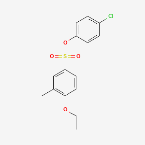 B2933698 4-Chlorophenyl 4-ethoxy-3-methylbenzene-1-sulfonate CAS No. 2361882-12-2