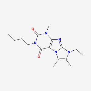 3-butyl-8-ethyl-1,6,7-trimethyl-1H-imidazo[2,1-f]purine-2,4(3H,8H)-dione
