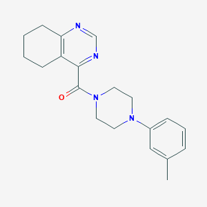 [4-(3-Methylphenyl)piperazin-1-yl]-(5,6,7,8-tetrahydroquinazolin-4-yl)methanone