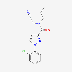1-(2-chlorophenyl)-N-(cyanomethyl)-N-propyl-1H-pyrazole-3-carboxamide