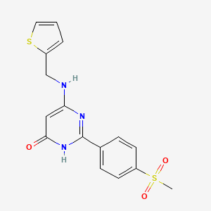 2-(4-Methylsulfonylphenyl)-4-(thiophen-2-ylmethylamino)-1H-pyrimidin-6-one