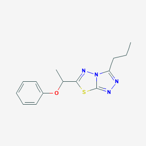 6-(1-Phenoxyethyl)-3-propyl[1,2,4]triazolo[3,4-b][1,3,4]thiadiazole