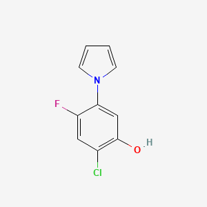 2-Chloro-4-fluoro-5-(1h-pyrrol-1-yl)benzenol