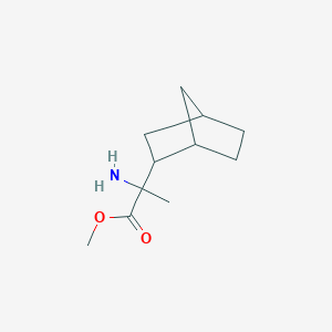 molecular formula C11H19NO2 B2933745 Methyl 2-amino-2-(2-bicyclo[2.2.1]heptanyl)propanoate CAS No. 1934776-89-2