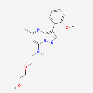 2-(2-((3-(2-Methoxyphenyl)-5-methylpyrazolo[1,5-a]pyrimidin-7-yl)amino)ethoxy)ethanol