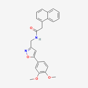 N-((5-(3,4-dimethoxyphenyl)isoxazol-3-yl)methyl)-2-(naphthalen-1-yl)acetamide