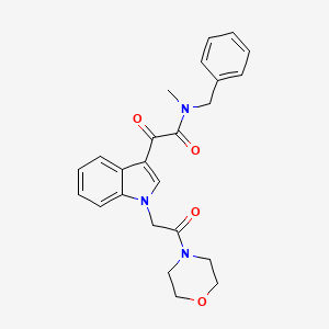 N-benzyl-N-methyl-2-(1-(2-morpholino-2-oxoethyl)-1H-indol-3-yl)-2-oxoacetamide