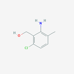 molecular formula C8H10ClNO B2933780 (2-氨基-6-氯-3-甲基苯基)甲醇 CAS No. 1603354-77-3