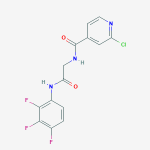 2-[(2-chloropyridin-4-yl)formamido]-N-(2,3,4-trifluorophenyl)acetamide