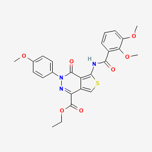 Ethyl 5-[(2,3-dimethoxybenzoyl)amino]-3-(4-methoxyphenyl)-4-oxothieno[3,4-d]pyridazine-1-carboxylate
