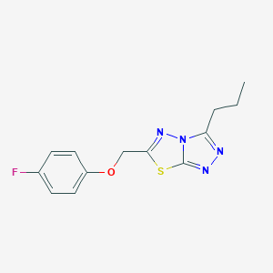 6-[(4-Fluorophenoxy)methyl]-3-propyl[1,2,4]triazolo[3,4-b][1,3,4]thiadiazole