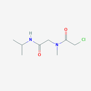 molecular formula C8H15ClN2O2 B2933803 2-[(2-chloroacetyl)-methylamino]-N-propan-2-ylacetamide CAS No. 854137-52-3