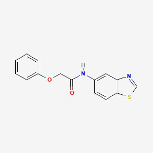 molecular formula C15H12N2O2S B2933806 N-(benzo[d]thiazol-5-yl)-2-phenoxyacetamide CAS No. 942002-80-4
