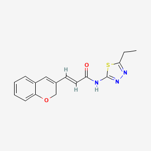 (E)-3-(2H-chromen-3-yl)-N-(5-ethyl-1,3,4-thiadiazol-2-yl)acrylamide