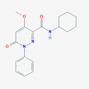 N-cyclohexyl-4-methoxy-6-oxo-1-phenylpyridazine-3-carboxamide