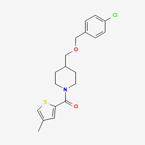 (4-(((4-Chlorobenzyl)oxy)methyl)piperidin-1-yl)(4-methylthiophen-2-yl)methanone
