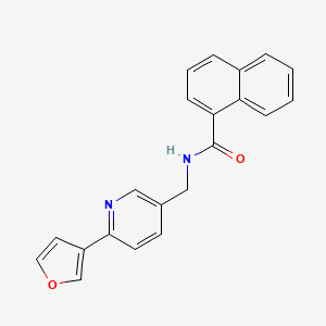 N-((6-(furan-3-yl)pyridin-3-yl)methyl)-1-naphthamide