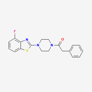 molecular formula C19H18FN3OS B2933846 1-(4-(4-Fluorobenzo[d]thiazol-2-yl)piperazin-1-yl)-2-phenylethanone CAS No. 897481-33-3