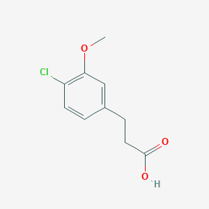 molecular formula C10H11ClO3 B2933849 3-(4-Chloro-3-methoxyphenyl)propanoic acid CAS No. 475654-42-3