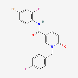 N-(4-bromo-2-fluorophenyl)-1-(4-fluorobenzyl)-6-oxo-1,6-dihydropyridine-3-carboxamide