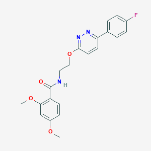 molecular formula C21H20FN3O4 B2933868 N-(2-((6-(4-fluorophenyl)pyridazin-3-yl)oxy)ethyl)-2,4-dimethoxybenzamide CAS No. 920364-38-1