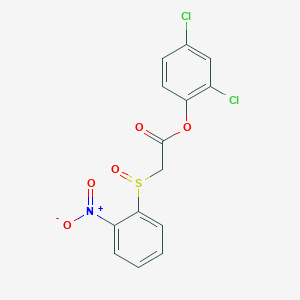 molecular formula C14H9Cl2NO5S B2933905 (2,4-Dichlorophenyl) 2-(2-nitrophenyl)sulfinylacetate CAS No. 957399-71-2