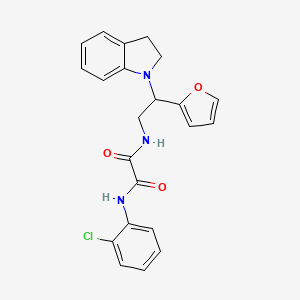 N1-(2-chlorophenyl)-N2-(2-(furan-2-yl)-2-(indolin-1-yl)ethyl)oxalamide