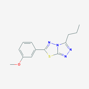 Methyl 3-(3-propyl[1,2,4]triazolo[3,4-b][1,3,4]thiadiazol-6-yl)phenyl ether