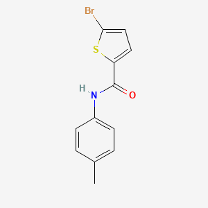 molecular formula C12H10BrNOS B2933918 5-bromo-N-(4-methylphenyl)thiophene-2-carboxamide CAS No. 391223-99-7