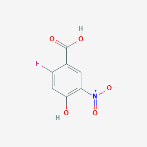 molecular formula C7H4FNO5 B2933921 2-Fluoro-4-hydroxy-5-nitrobenzoic acid CAS No. 1565054-28-5